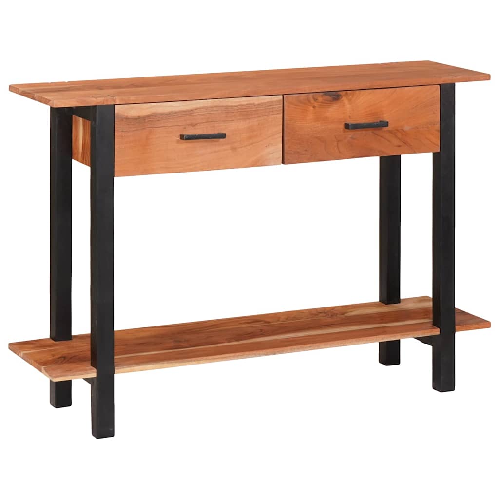 Console Table Brown 110 x 30 x 75 cm Solid acacia wood